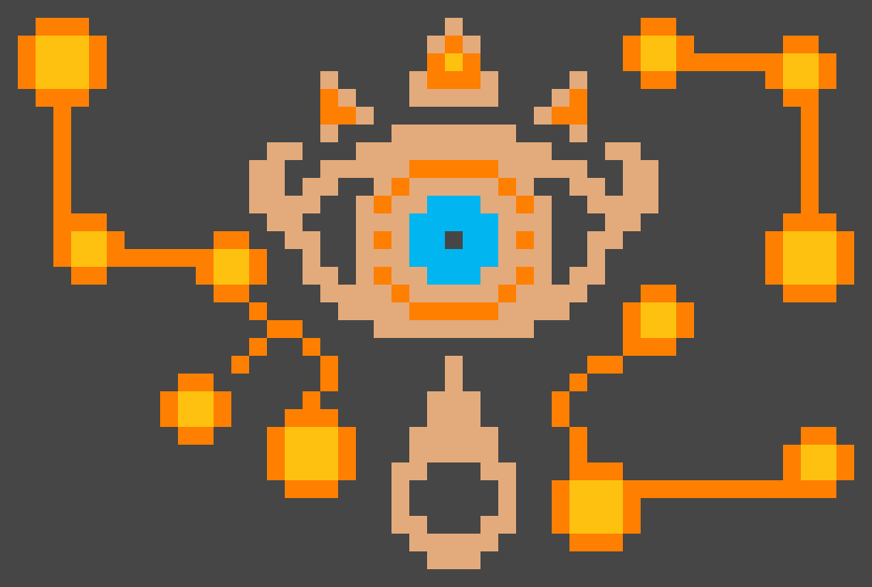 Tapestry crochet chart: Ancient Eye