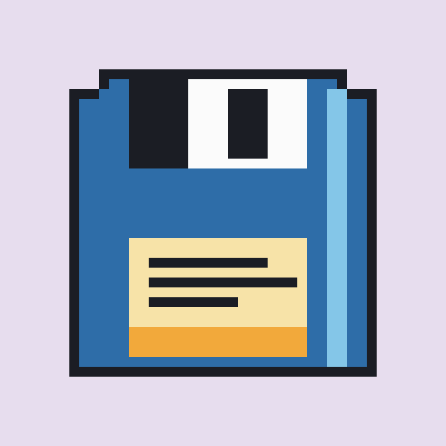 Tapestry crochet chart: Floppy Disk