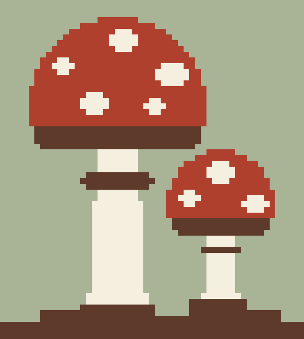 Tapestry crochet chart: Toadstool
