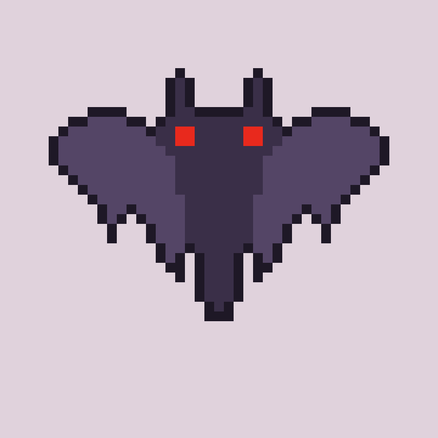 Tapestry crochet chart: Mothman