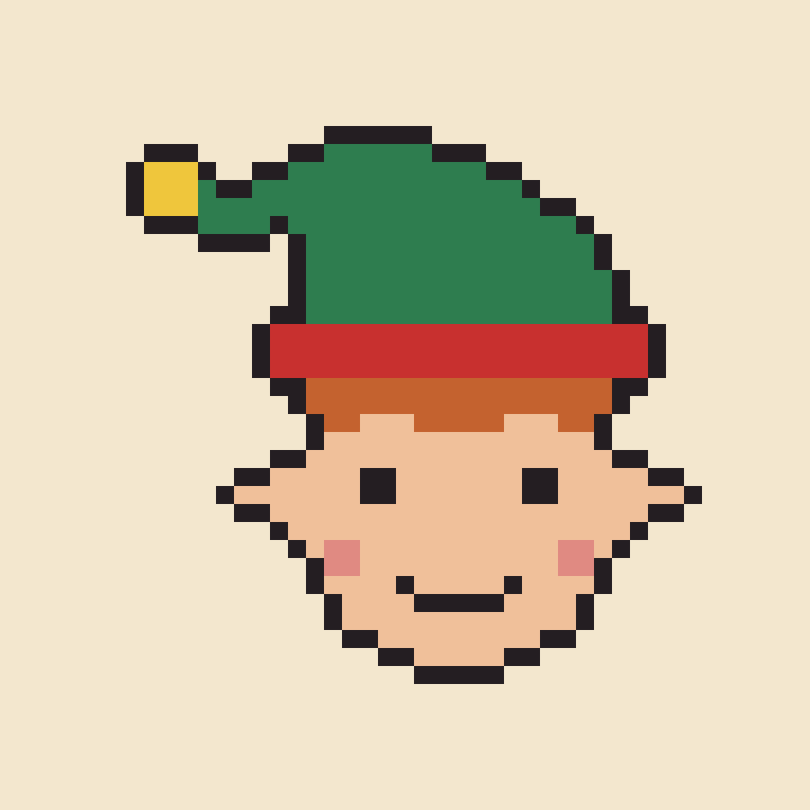 Tapestry crochet chart: Christmas Elf
